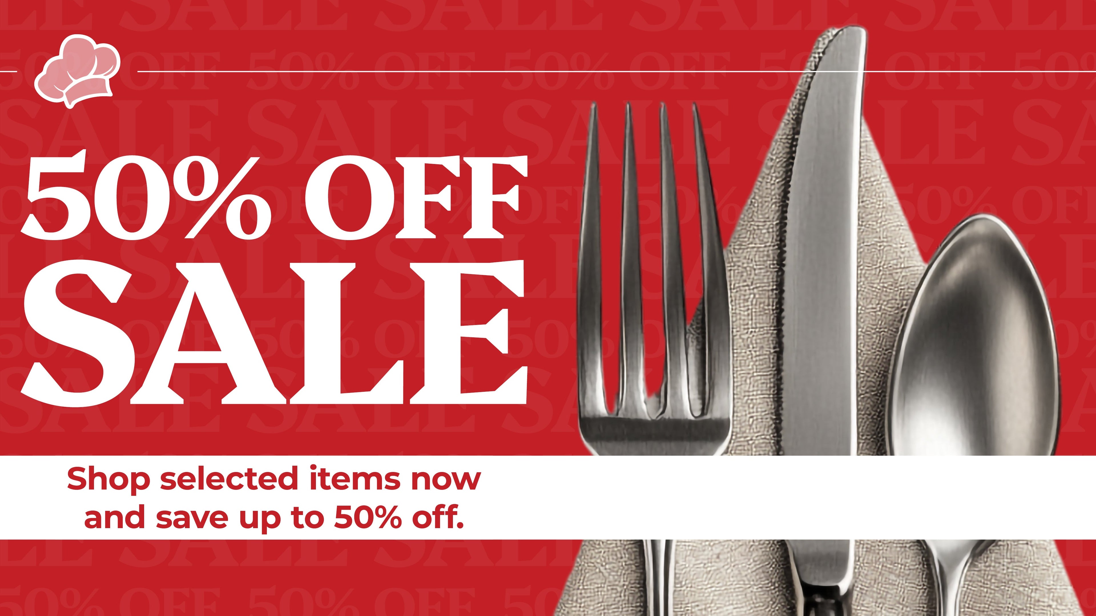 50% Off Clearance Sale